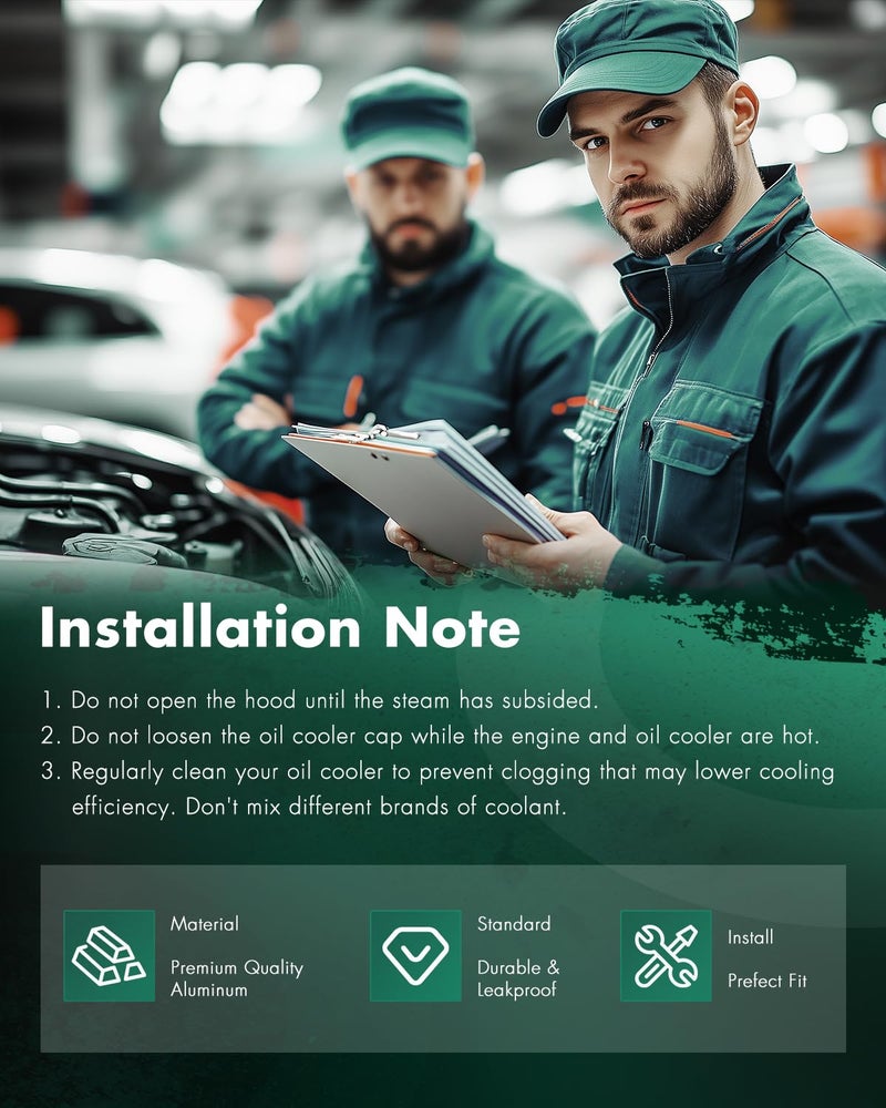 SCITOO مبرد زيت نقل الحركة من SCITOO المصنوع من الألمنيوم 02EGZ0006CSL/19 صف لمبرد الزيت لسيارات Acura Integra 1.8L من 1992-1995 و 1999-2000 و Acura NSX 3.0L من 2000 و Acura NSX 3.2L من 2005 و Acura RSX 2.0L. - Image 5