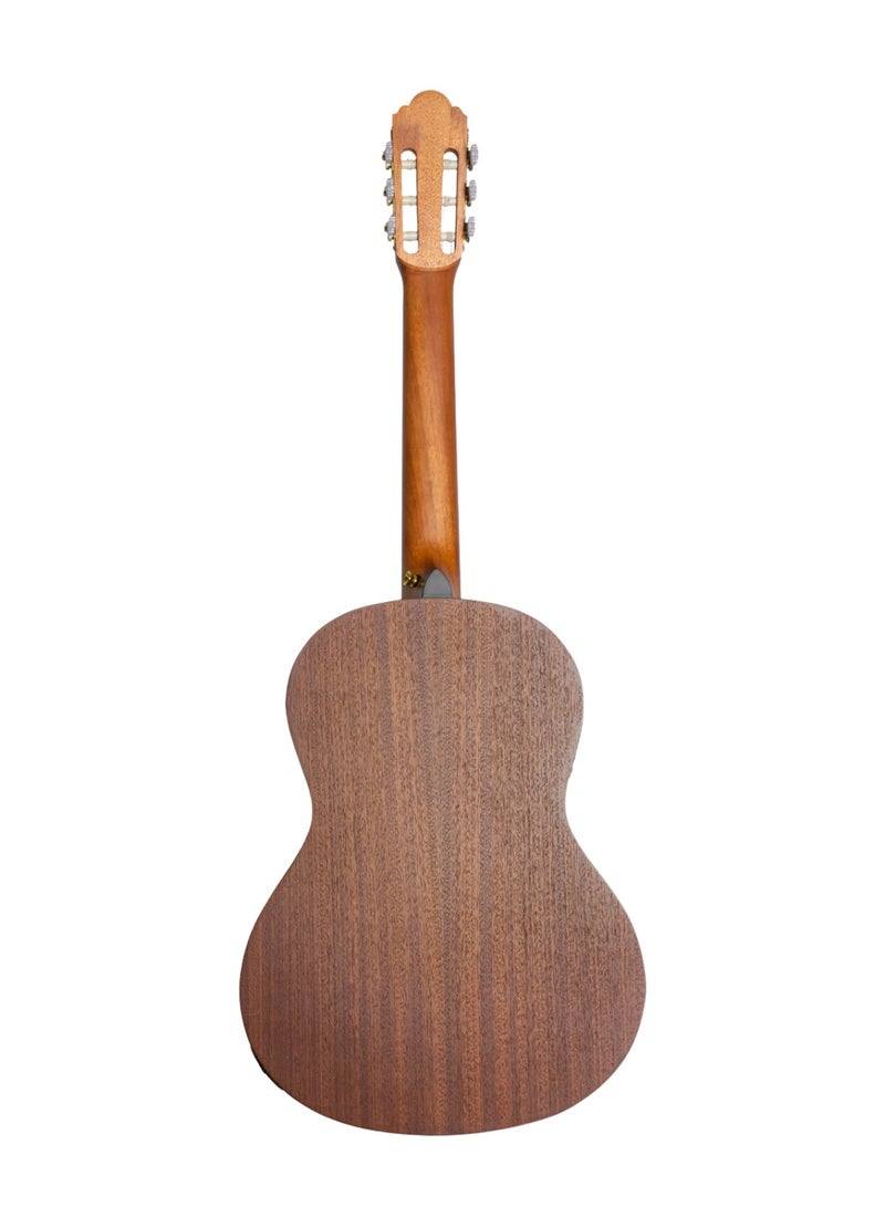 Bamboo Classical Guitar GC-39 PRO Slim 4/4 – Spruce Top, Sapele Body, with Gig Bag - Image 2