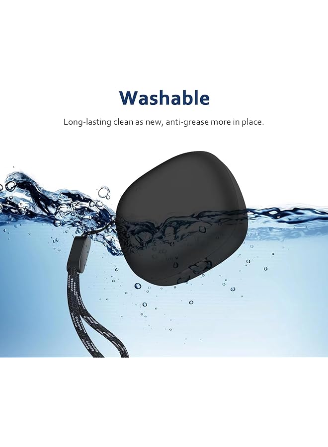 erorex Earphone Silicone Case For Soundcore P20I Ultra Thinsoft Protective Cover Slim Fit Anti Fall Not Easy To Dirty Headphonecase With Lanyard Black Silicone Case Only - Image 5