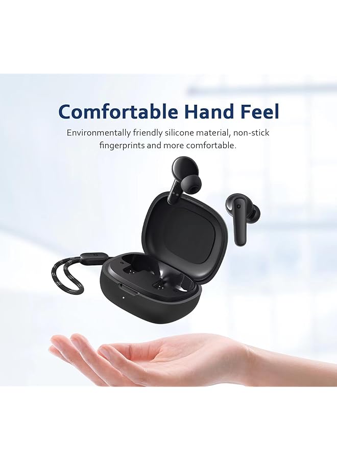 erorex Earphone Silicone Case For Soundcore P20I Ultra Thinsoft Protective Cover Slim Fit Anti Fall Not Easy To Dirty Headphonecase With Lanyard Black Silicone Case Only - Image 2