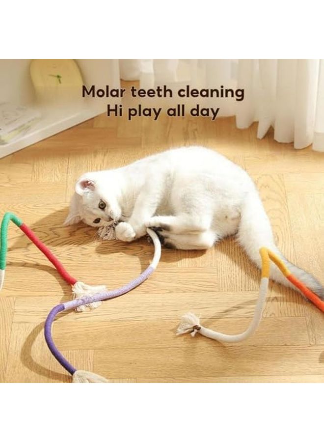 Cotton Cat Rope Toy Interactive Chew Toy for Teeth Cleaning Play Kittens Small Medium Cats - Image 4