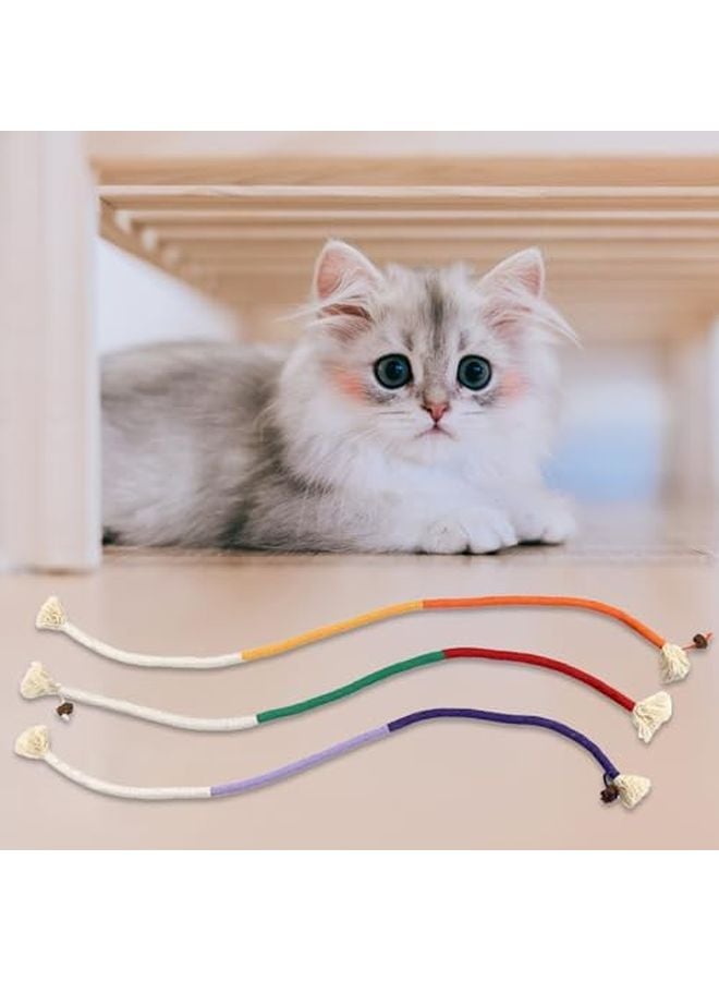 Cotton Cat Rope Toy Interactive Chew Toy for Teeth Cleaning Play Kittens Small Medium Cats - Image 5