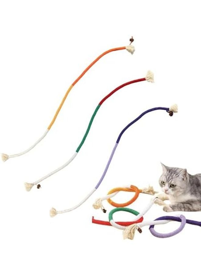 Cotton Cat Rope Toy Interactive Chew Toy for Teeth Cleaning Play Kittens Small Medium Cats - Image 2