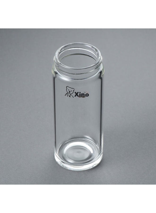 Heenoor Xino Glass Cup, Single Layer, Thickened, Large Capacity, For Home And Office Use, Tea Infuser Mug, For Men, Car Water Bottle, Xn-6016l, 400ml - Image 4