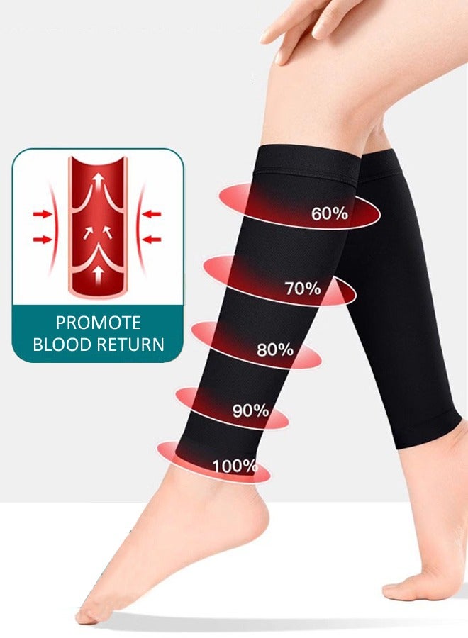 1-Pair Compression Socks Stockings Sleeves Socks Calf Sleeve XL - Image 2