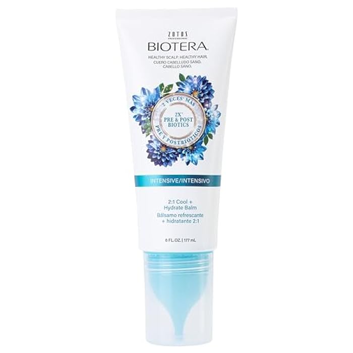 Biotera Intensives 2:1 Cool + Hydrate Balm Conditioner | Vegan & Animal Test Free | Paraben & Sulfate Free | Color-Safe | 6 Fl Oz - Image 1