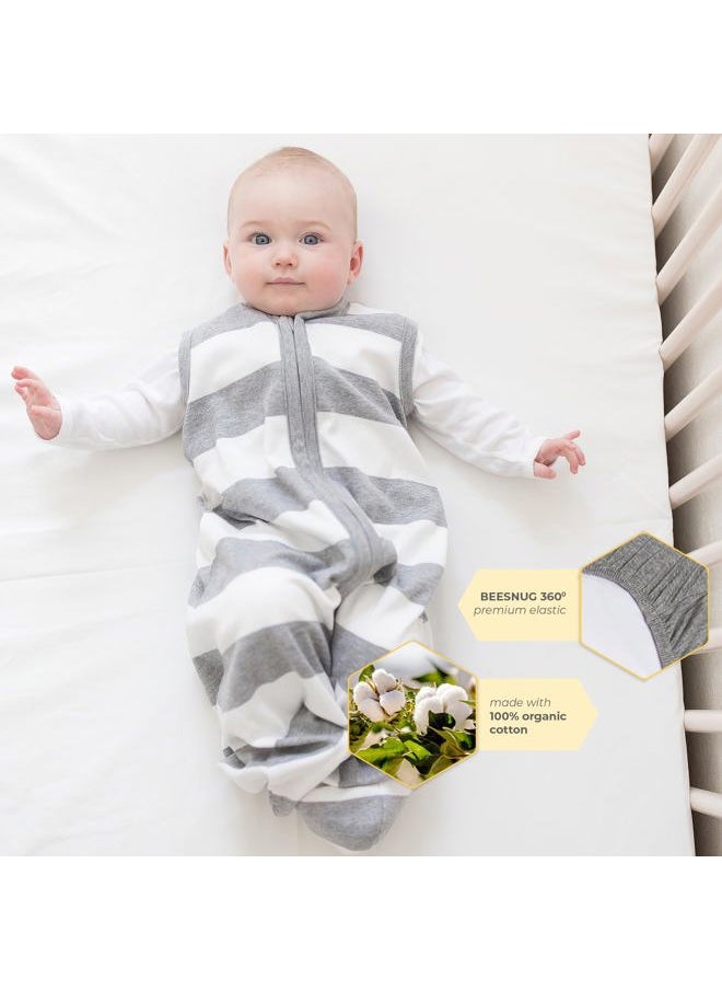 Burt's Bees Baby - Essential Organic Cotton Fitted Crib Sheet, Breathable for Boy Girl Standard Crib & Toddler Mattresses - Image 1