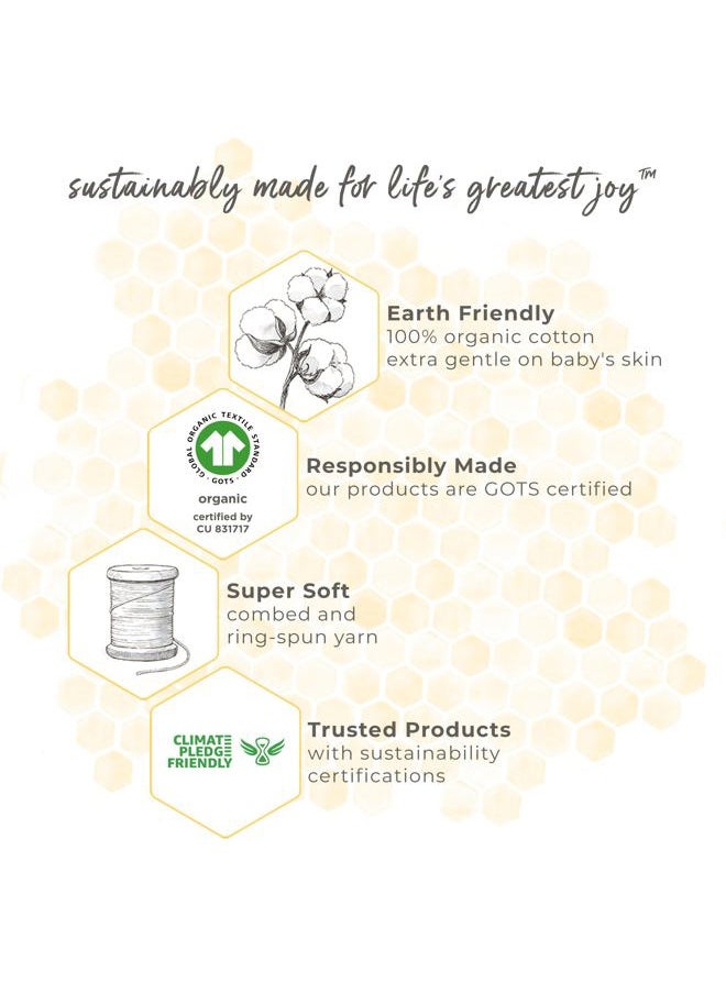 Burt's Bees Baby - Essential Organic Cotton Fitted Crib Sheet, Breathable for Boy Girl Standard Crib & Toddler Mattresses - Image 1