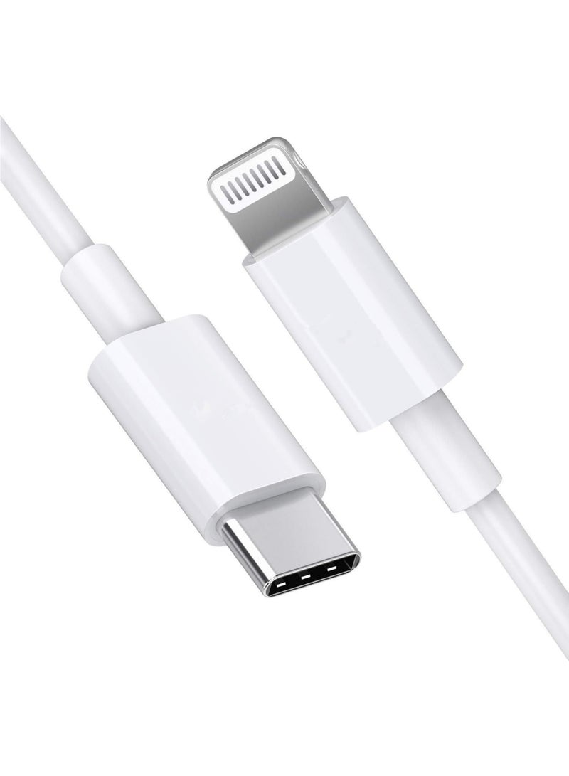 vexa pro MFi Certified USB-C To Lightning Cable 1m – Fast Charging PD Cable for iPhone 12/13/14/11/X/8, Type C To Lightning Quick Charge & Sync – White - Image 1