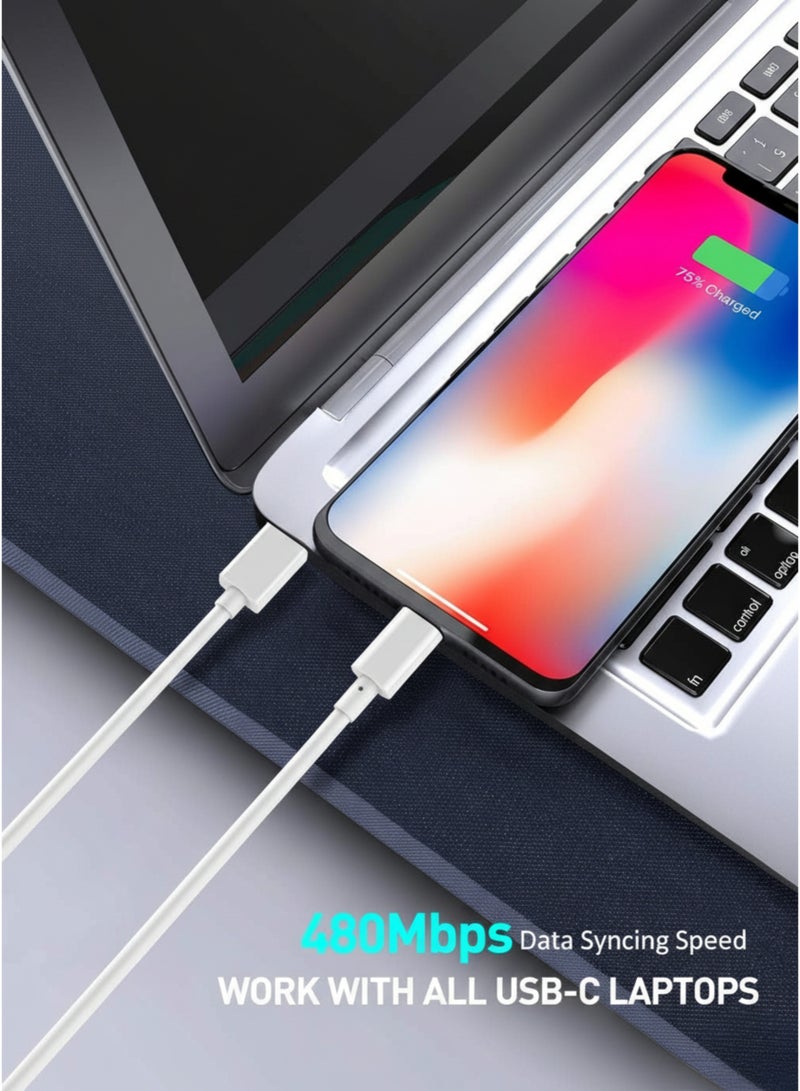 vexa pro MFi Certified USB-C To Lightning Cable 1m – Fast Charging PD Cable for iPhone 12/13/14/11/X/8, Type C To Lightning Quick Charge & Sync – White - Image 3