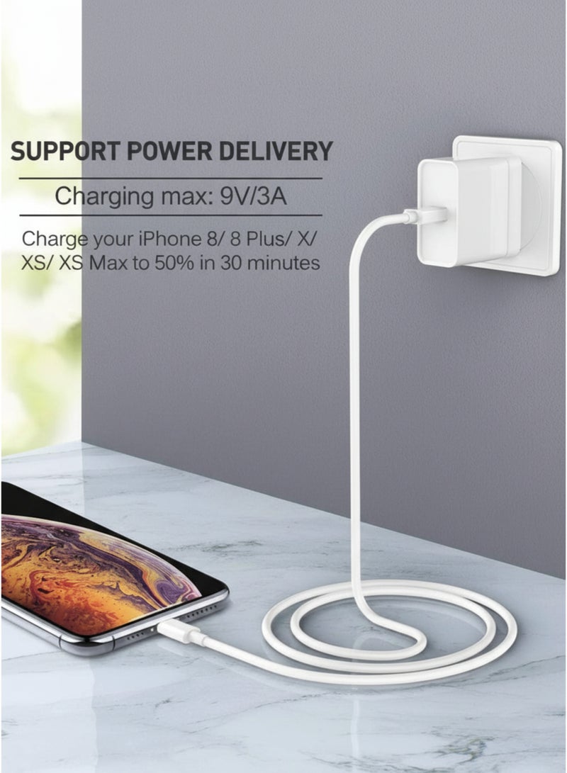 vexa pro MFi Certified USB-C To Lightning Cable 1m – Fast Charging PD Cable for iPhone 12/13/14/11/X/8, Type C To Lightning Quick Charge & Sync – White - Image 5