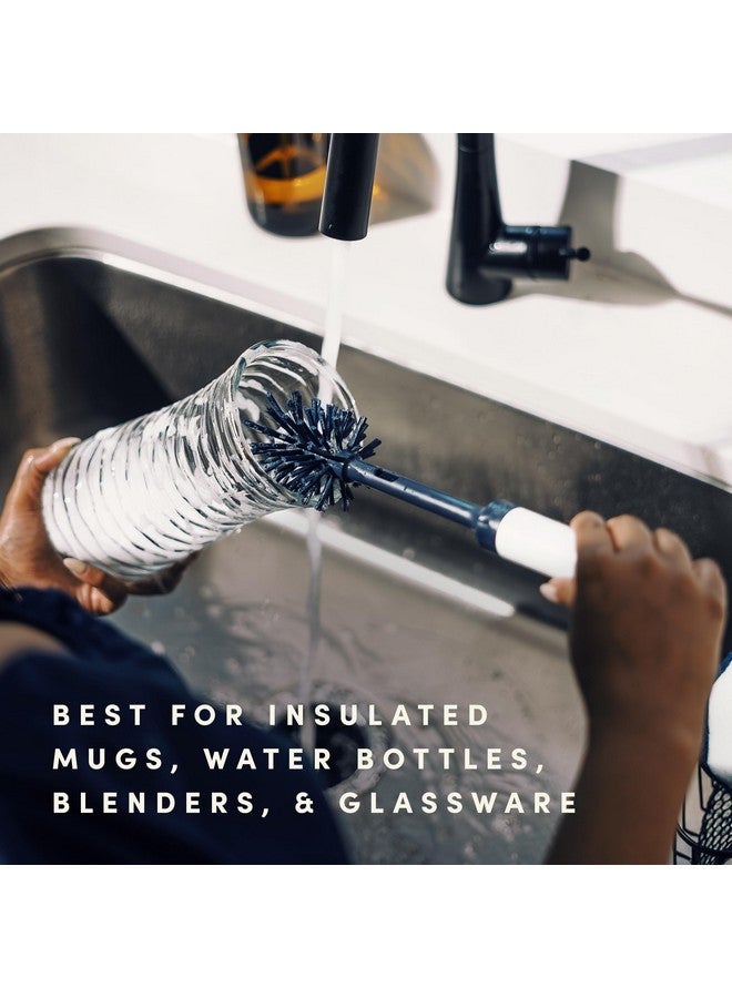 Scotch Brite Brite by Scotch-Brite Limited Edition 2-in-1 Straw and Bottle Brush Set, Sleek and Stylish Bottle Cleaner Brush with 360-Degree Bristles and Hidden Straw Brush - Image 5