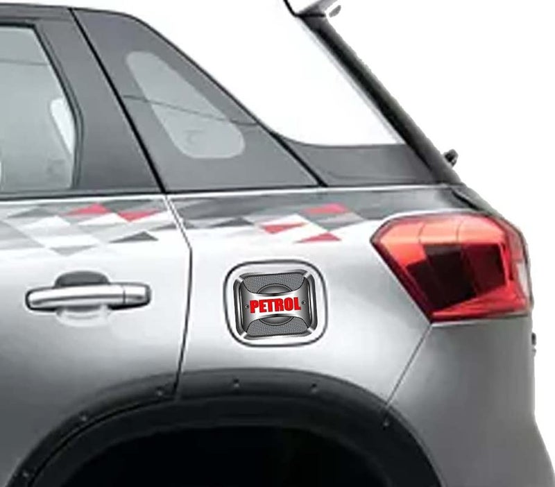 Auto E-Shopping Car Tank Petrol Sticker Sign Rectangle Shape Vinyle Universal Size 5" x 5.3" - Image 2