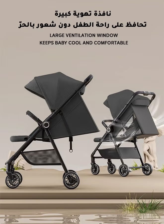 Lightweight Stroller for Travel and Comfort -Green color - Image 4