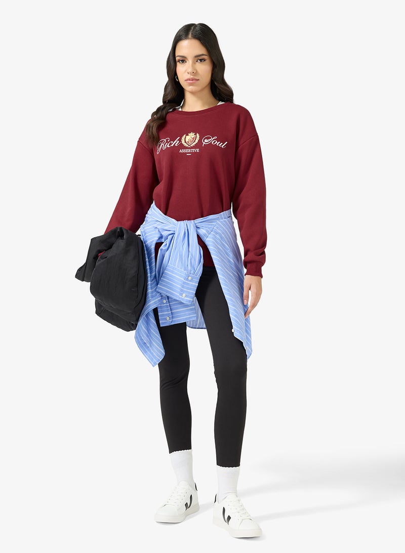 جينجر سترة رياضية كبيرة الحجم بأسلوب جامعي - Image 4