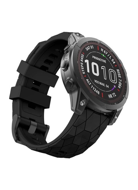 Compatible with Garmin Fenix 7X Band 26mm Width Soft Watch Straps Sport Bands Replacement for Fenix 7X/Fenix 6X/Fenix 6X Pro/Fenix 5X/Fenix 5X Plus/Fenix 3/Fenix 3 HR Smartwatches