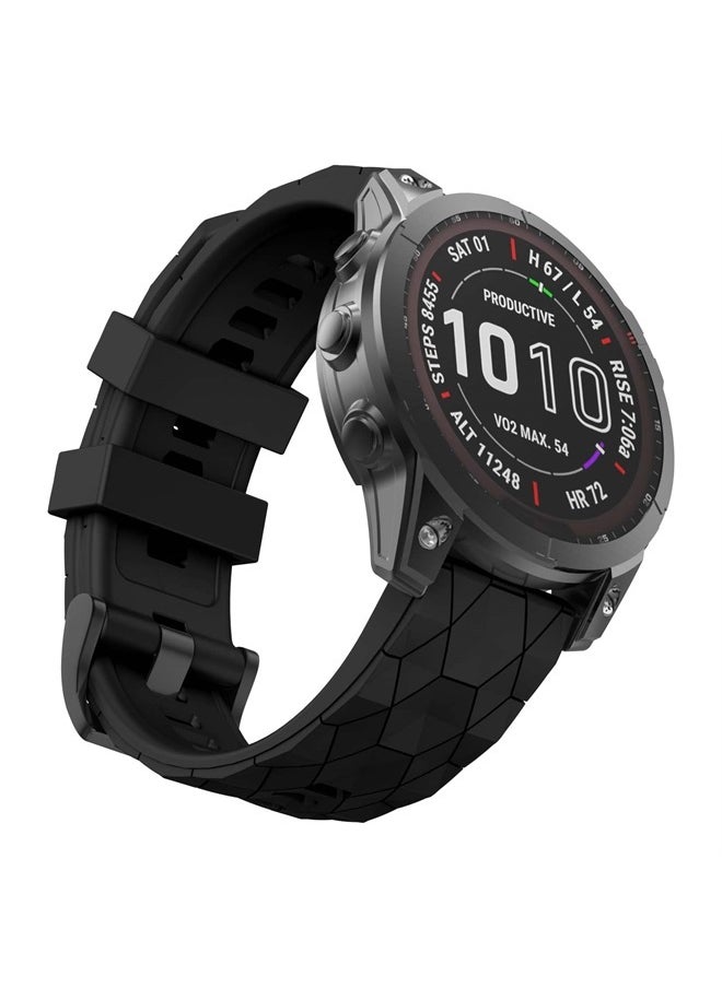 MYSNBKN - Compatible with Garmin Fenix 7X Band 26mm Width Soft Watch Straps Sport Bands Replacement for Fenix 7X/Fenix 6X/Fenix 6X Pro/Fenix 5X/Fenix 5X Plus/Fenix 3/Fenix 3 HR Smartwatches - Image 1