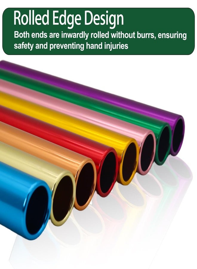 Vaolvpant Aluminum Alloy 8 Pieces Field Relay Batons for Track and Athletes Runners Outdoor Running Sports Events Baton Race Stick Smooth Hollow Tube Lightweight Durable Design Multi-Color - Image 5