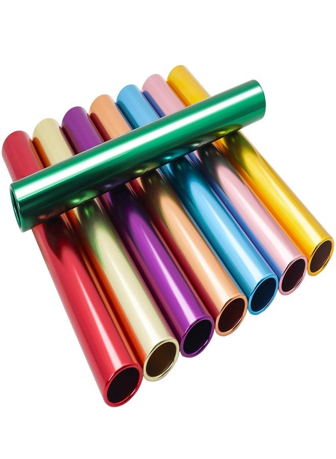 Vaolvpant Aluminum Alloy 8 Pieces Field Relay Batons for Track and Athletes Runners Outdoor Running Sports Events Baton Race Stick Smooth Hollow Tube Lightweight Durable Design Multi-Color - Image 1