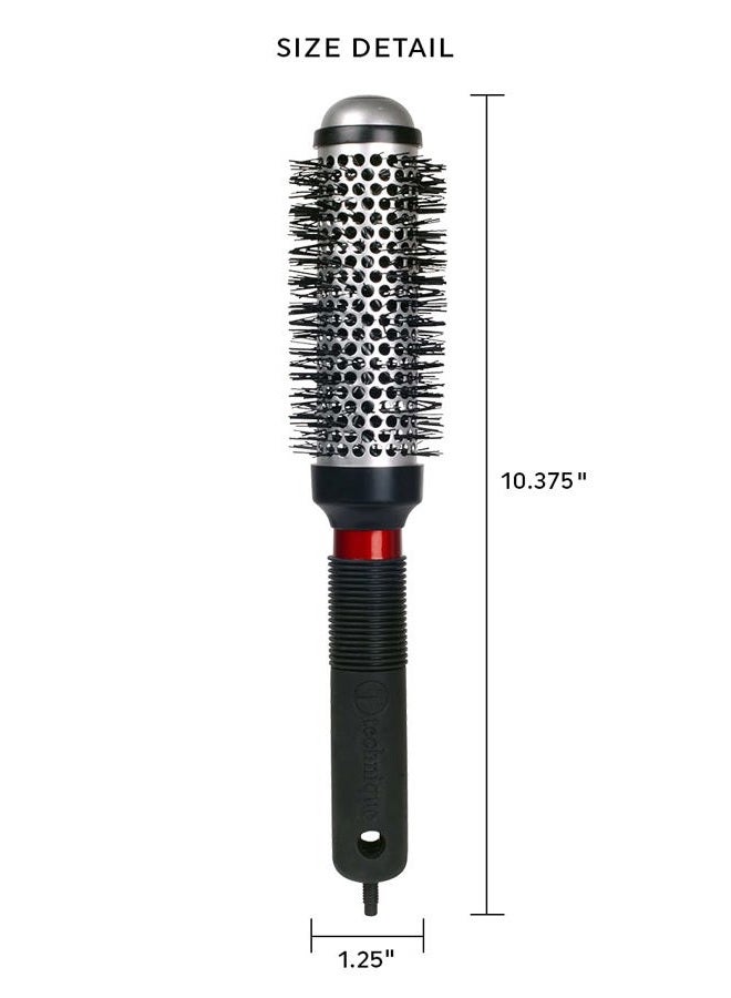 Cricket Thermal Hair Brush #330 1.25” for Curling, and Styling – Heat-Retaining Barrel with Anti-Static Tourmaline Bristles, Round Thermal Brush, Ideal for All Hair Types - Image 2