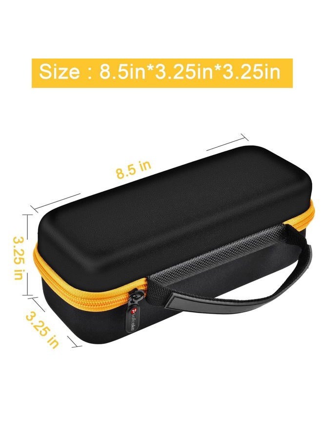 PSofcake Case Compatible with Fanttik X8 for APEX Tire Inflator Portable Air Compressor 2X Faster Inflation. Storage Holder for airmoto/for VacLife/for Powools/for RYSEAB Air Pump (Box Only) - Yellow Zipper - Image 5