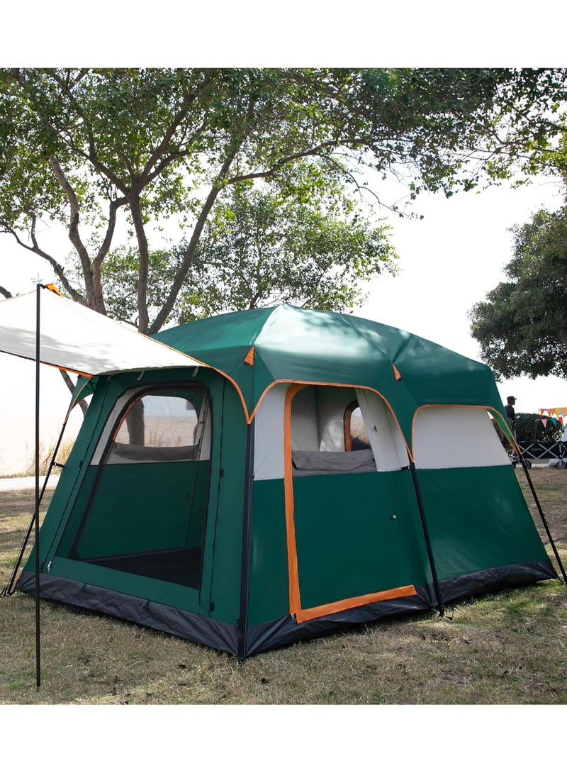 DubaiGallery Camping Equipment Outdoor Two-bedroom Single Multi-person Double Deck Camping Tent Wind and Water Resistance Outdoor Play Tent - Image 1