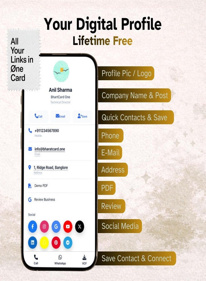 tinydabba Customised NFC Business Card – Black PVC Card with Gold Foil Name | Tap to Share Contact Instantly | Glossy | Digital Visiting Card with QR Code for Smart Networking - Image 5
