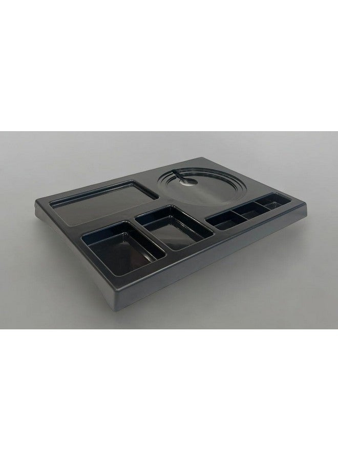 PAUL SONS Hospitality Kettle Tray Made of ABS Plastic Square, Hotel Room Serving Service Size: 16"x12"x1.5" Black Black (Pack of 1Pc) - Image 5