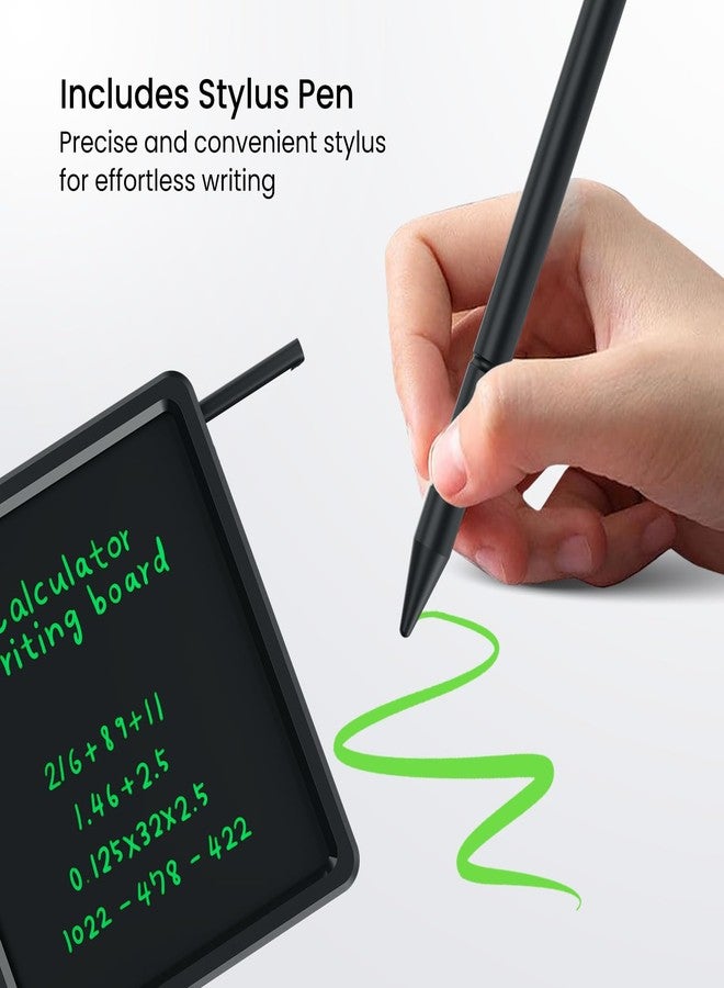 Portronics Ruffpad Calc 2 2-in-1 Calculator & LCD Writing Pad with 14.4 cm Writing Area, Multi Function Digital Calculator Stylus Pen for Students, Birthday Gift, Kids Toys, School, Office(Black) - Image 5
