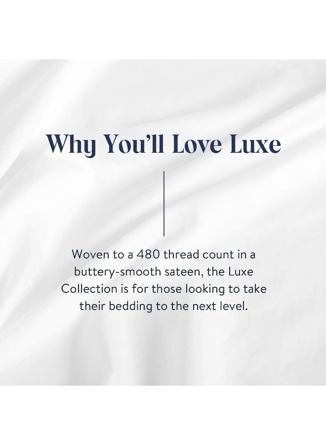 Brooklinen Luxury Sateen Pillowcases  Set of 2 100 Long Staple Cotton with Envelope Closure Smooth Fabric Soft  Durable Machine Washable  Standard Size Window Pane - Image 2