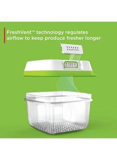 Rubbermaid Rubbermaid FreshWorks Produce Saver, Medium and Large Storage Containers, 8-Piece Set, Set of 4, Med & Lg, Clear  - Image 2