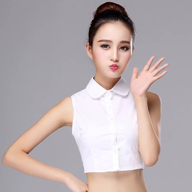 Plaid Fake Collar Pointed Collar Casual Korean Style Collar Unisex Sweater Base Fake Collar - Image 1