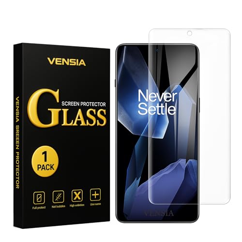 VENSIA® - For Oneplus 13 Screen Protector, High Clarity, 9H Hardness, Anti-Scratch, Hd Clear, Full Coverage, Fingerprint Working Curved Uv Tempered Glass For - OnePlus 13 - Image 1