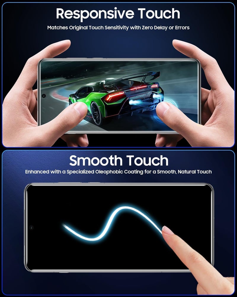 VENSIA® - For Oneplus 13 Screen Protector, High Clarity, 9H Hardness, Anti-Scratch, Hd Clear, Full Coverage, Fingerprint Working Curved Uv Tempered Glass For - OnePlus 13 - Image 4