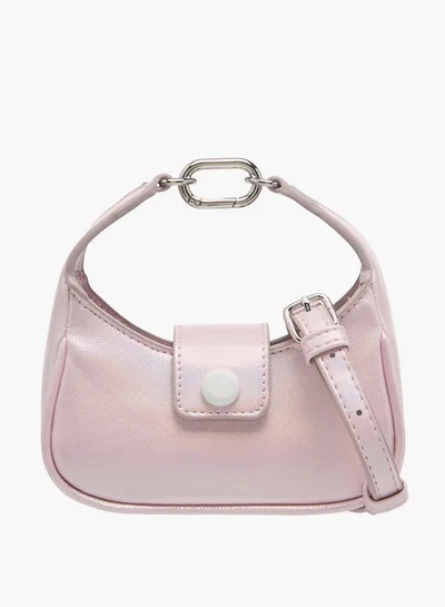فلورا بيلا من شو إكسبرس Girls Solid Crossbody Bag with Detachable Strap and Flap Closure