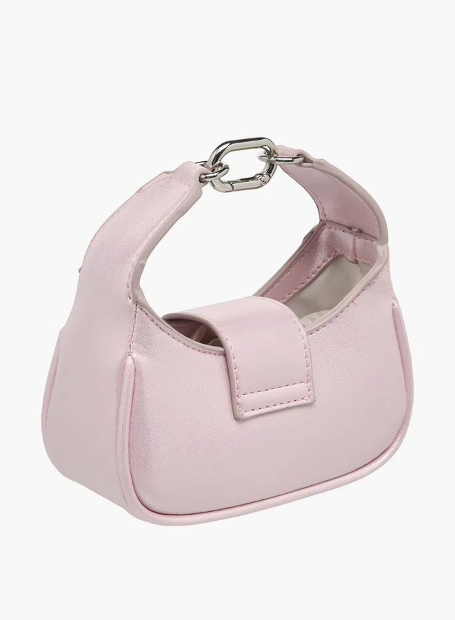 فلورا بيلا من شو إكسبرس Girls Solid Crossbody Bag with Detachable Strap and Flap Closure