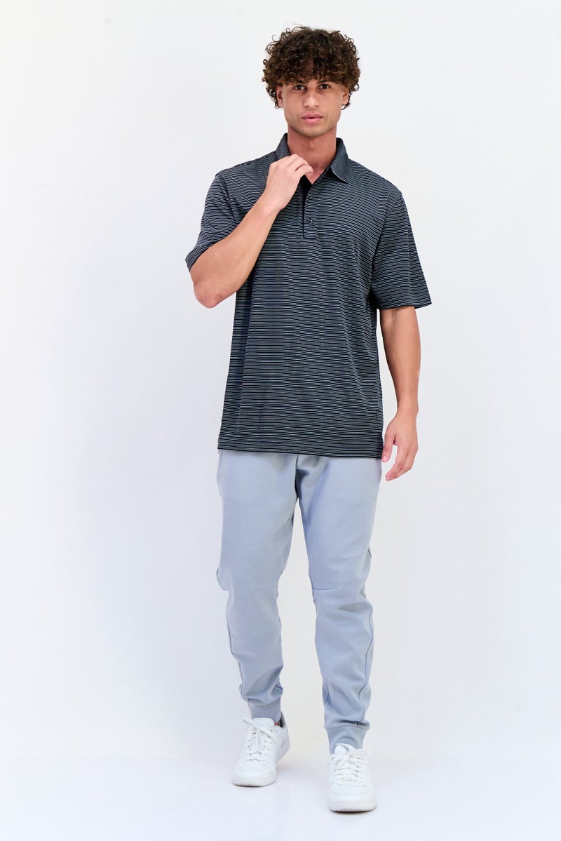 Greg Norman Men Sportswear Fit Short Sleeve Outdoor Polo Shirt, Multicolor  - Image 2