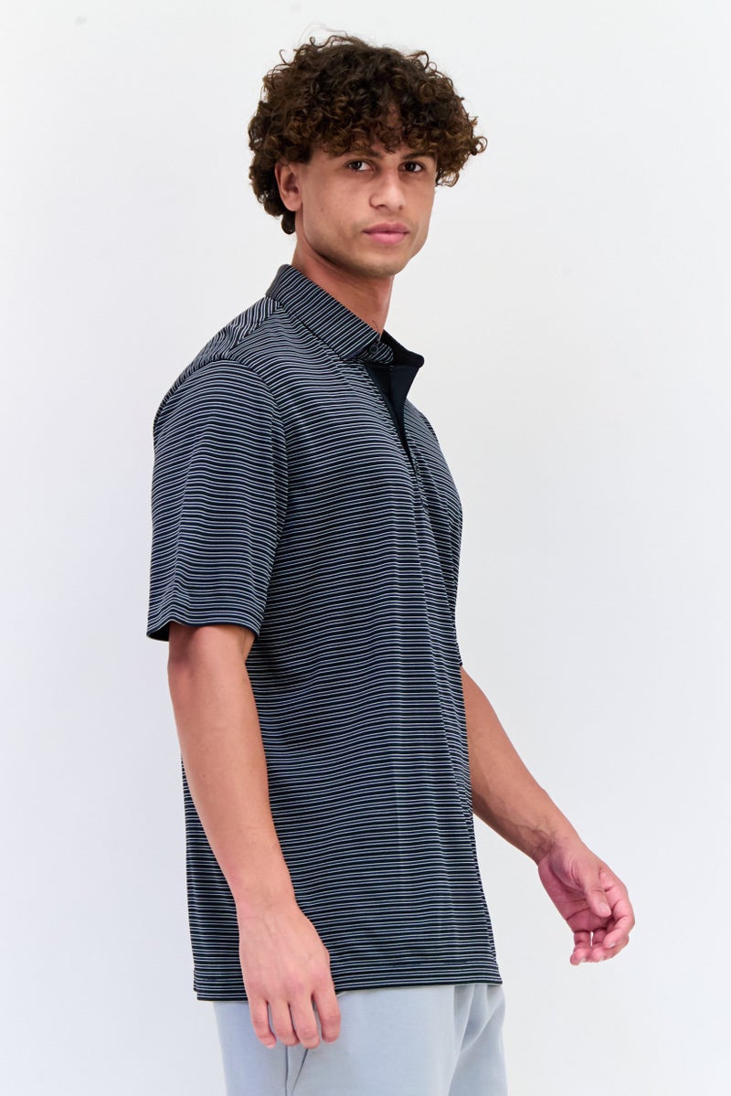 Greg Norman Men Sportswear Fit Short Sleeve Outdoor Polo Shirt, Multicolor  - Image 4