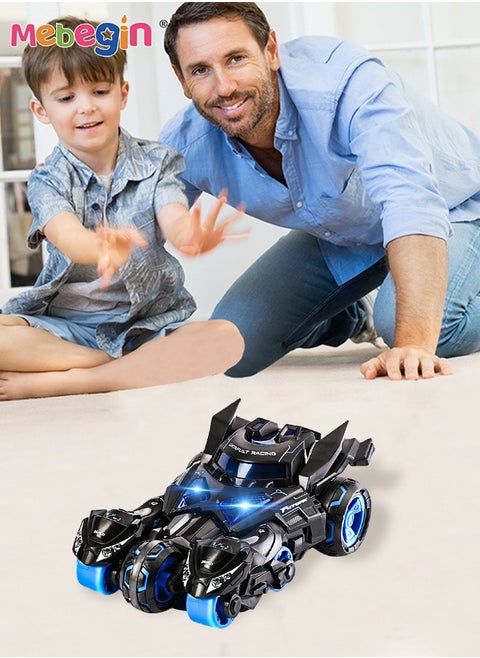 3-in-1 Transformer Electric Toy, Ejection Chariot Pull-back Alloy Car with Light and Music, 1:32 Scale Model Toy, Motorcycle Deformation Vehicle, Die-cast Car Models, Ideal Gift for Kids Aged 3+