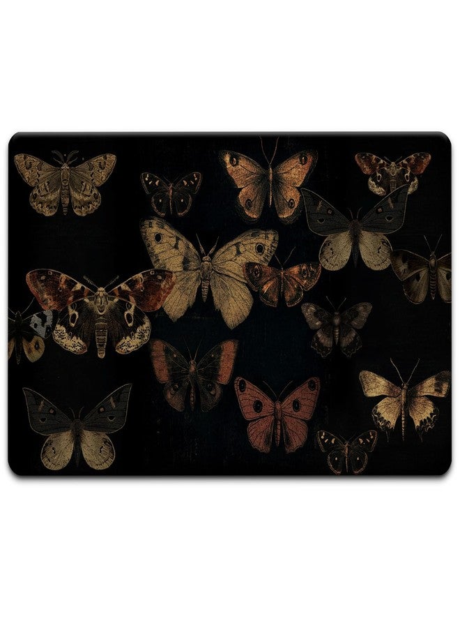 JINYO Dark Gothic Butterfly Door Mat, Dark Academia Butterfly Doormat Indoor Outdoor Outside Entrance Entryway, Witchy Goth Moth Welcome Mat for Front Door, 17x30 Inch - Image 1