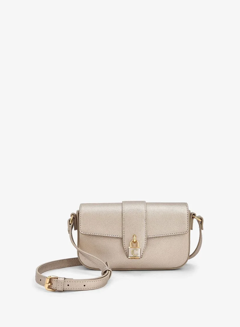 Le Confort Textured Crossbody Bag With Adjustable Strap