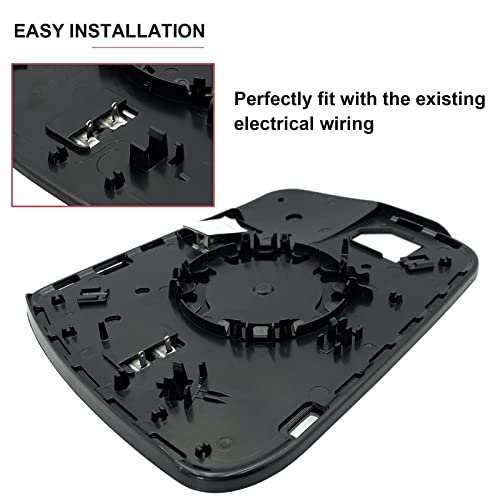 SKARUMMER Dodge Ram 1500 Heated Blind Spot Mirror Replacement - Left Side Convex Mirror Glass with Rear Holder - Compatible with 2019-2021 Models - Image 4