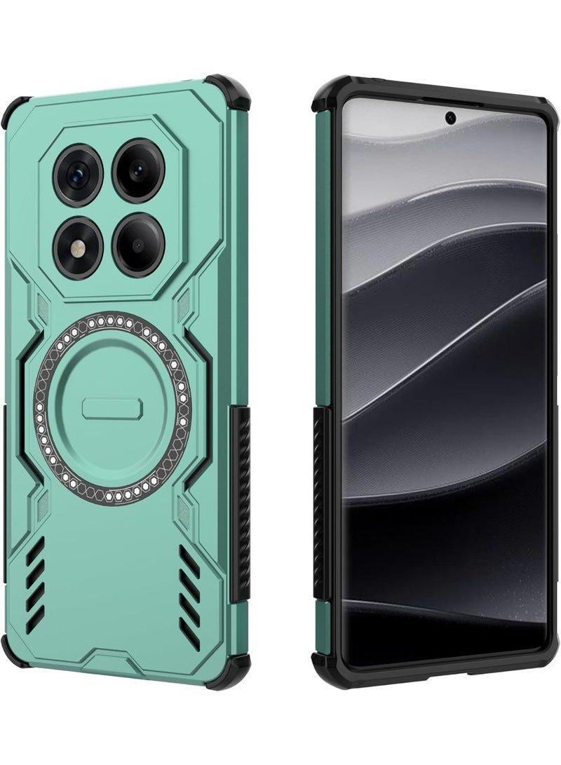 GOLDEN MASK Compatible With Xiaomi Redmi Note 14 Pro 4G Magnetic Iron (Green)