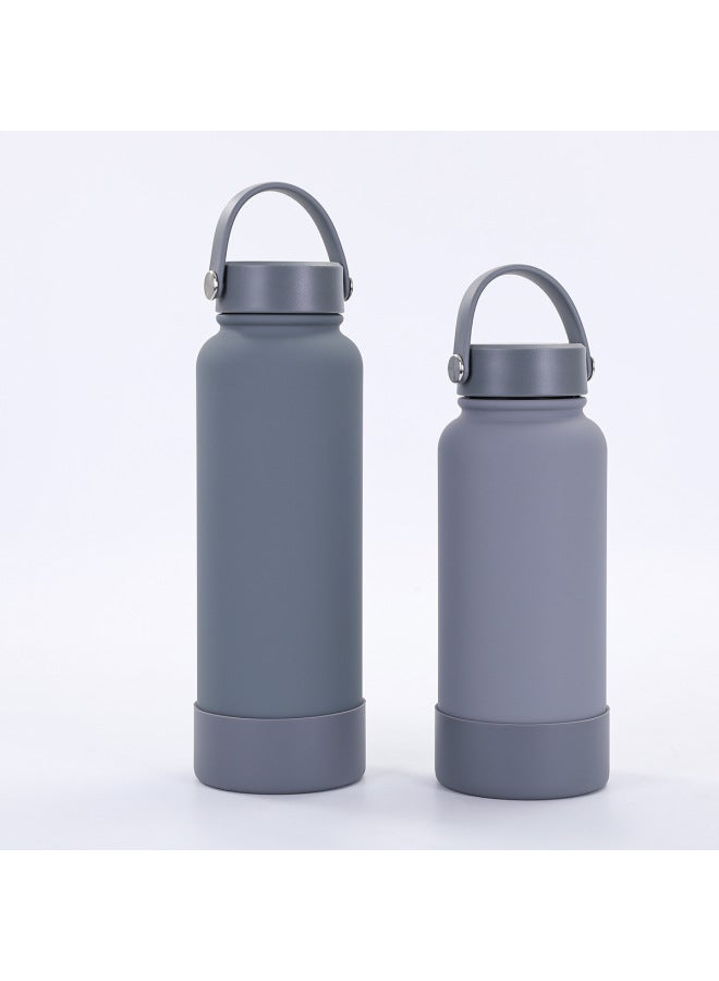 Portable Space Kettle 304 Stainless Steel Silicone Non-slip Bottom Thermos Portable Large-capacity Sports Kettle