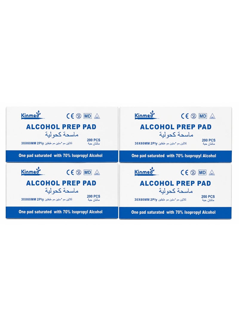 Kinmed Pack Of 4 KINMED 200 PCS MEDICAL ALCOHOL - Image 1