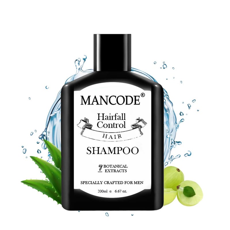 MAN CODE Mancode Anti Hair Fall Shampoo Enriched With Neem Amla Shikaki Aloe Vera Vitamin E Shampoo For Men 200Ml - Image 1