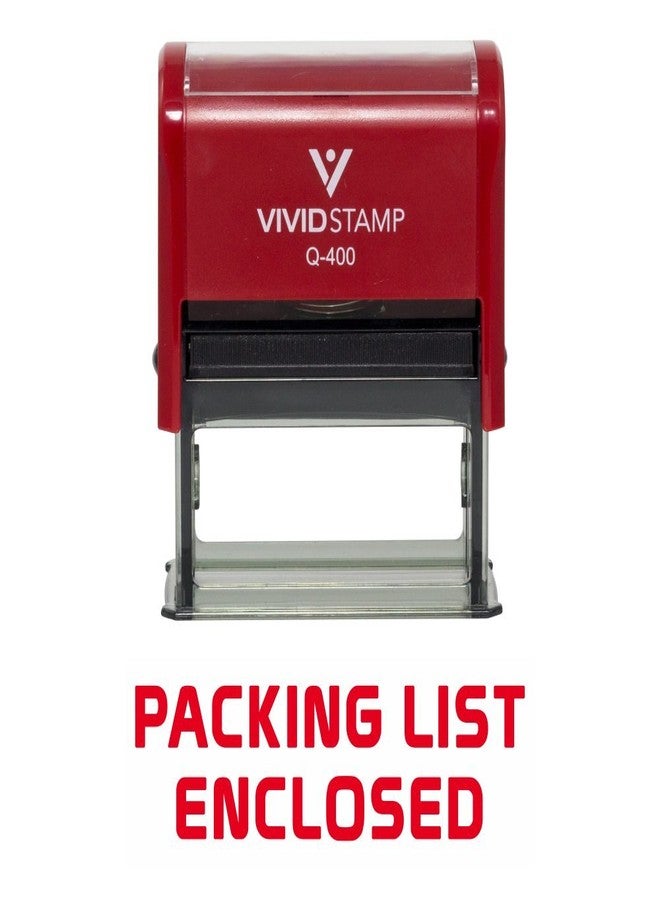 Vivid Stamp Packing List Enclosed Self Inking Rubber Stamp (Red Ink) - X-Large - Image 1