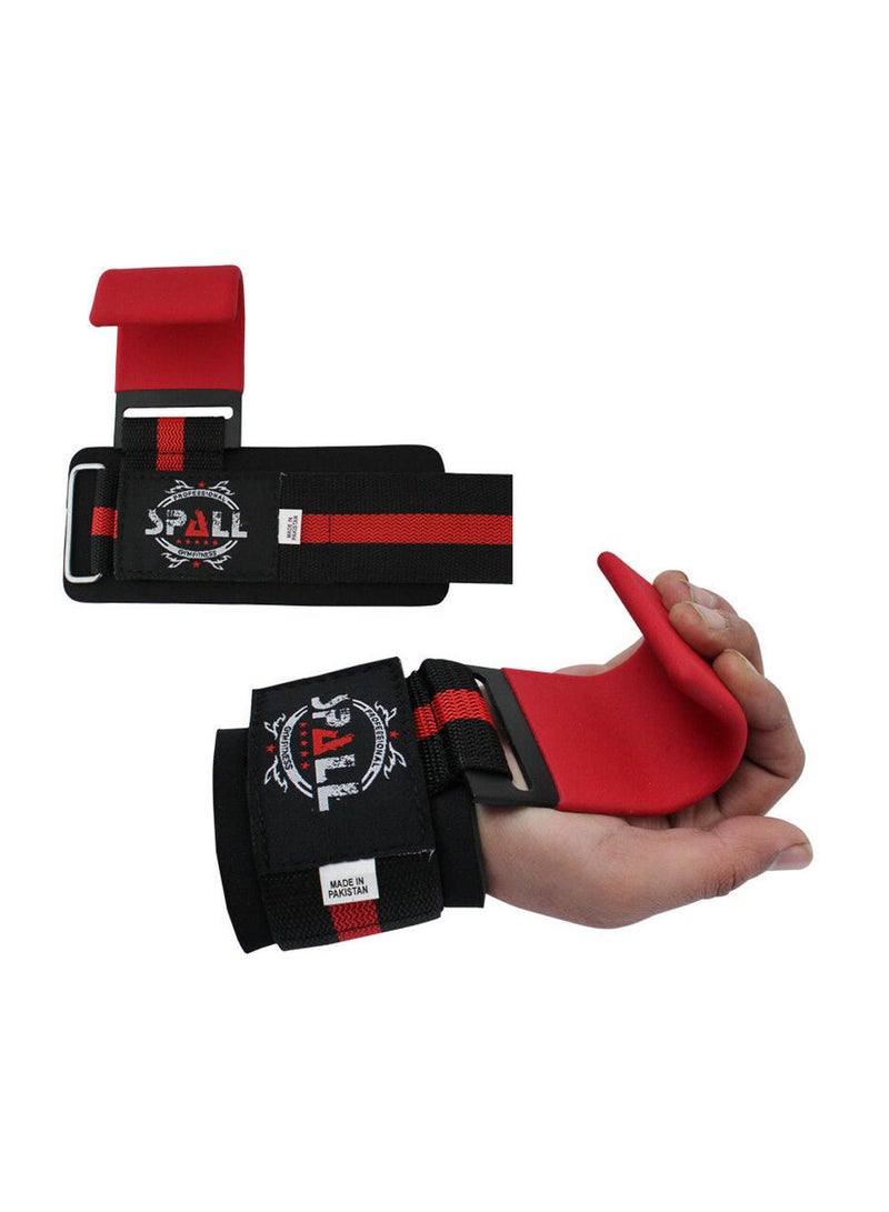 Spall Ultimate Wrist Support Straps Weight Lifting Hooks For Hanging For Pull Ups Wrist Straps With Hooks For Gym Steel Plate - Image 2