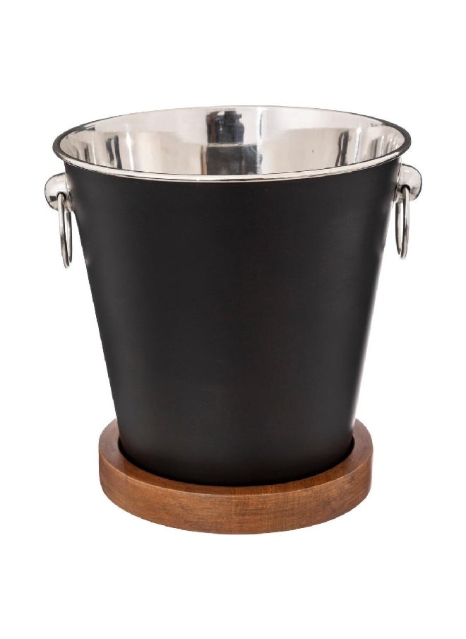 Secret de Gourmet - Trendy and Designer Ice Bucket Black and Brown 21 x 22 cm 194904 - Image 1