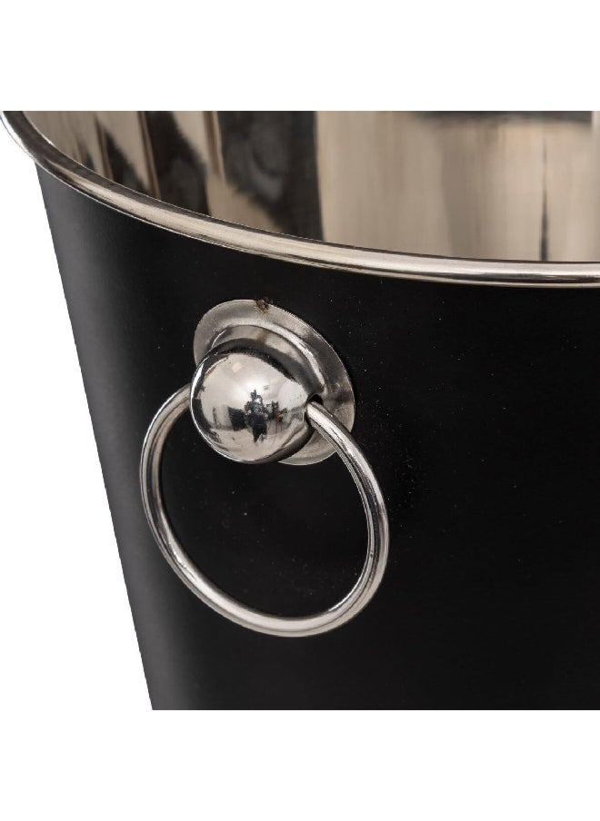 Secret de Gourmet - Trendy and Designer Ice Bucket Black and Brown 21 x 22 cm 194904 - Image 1